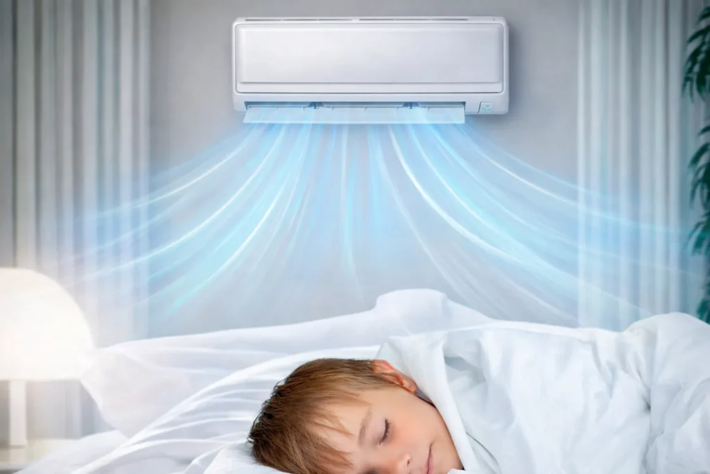 Чи можна залишати кондиціонер включеним на ніч та яку оптимальну температуру виставити для сну